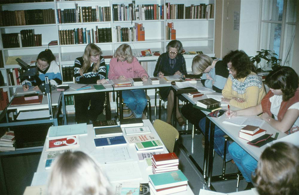 En bibelkurs i Novum läsåret 1981-82.